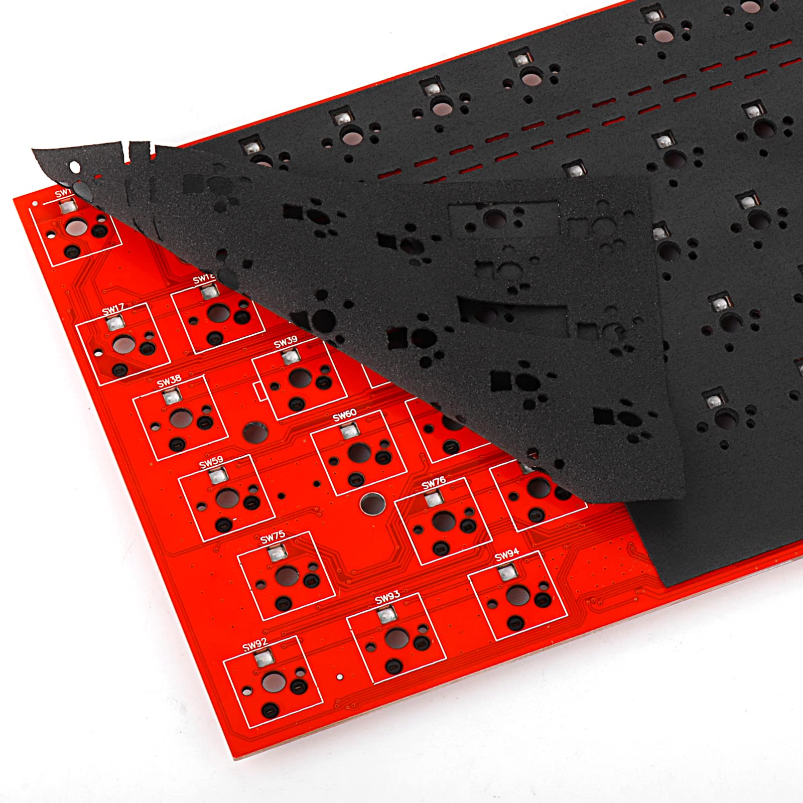 YIMAGUJRX RUNJRX Teclado Poron 0,5 mm 84 Layout Down-Light Posição