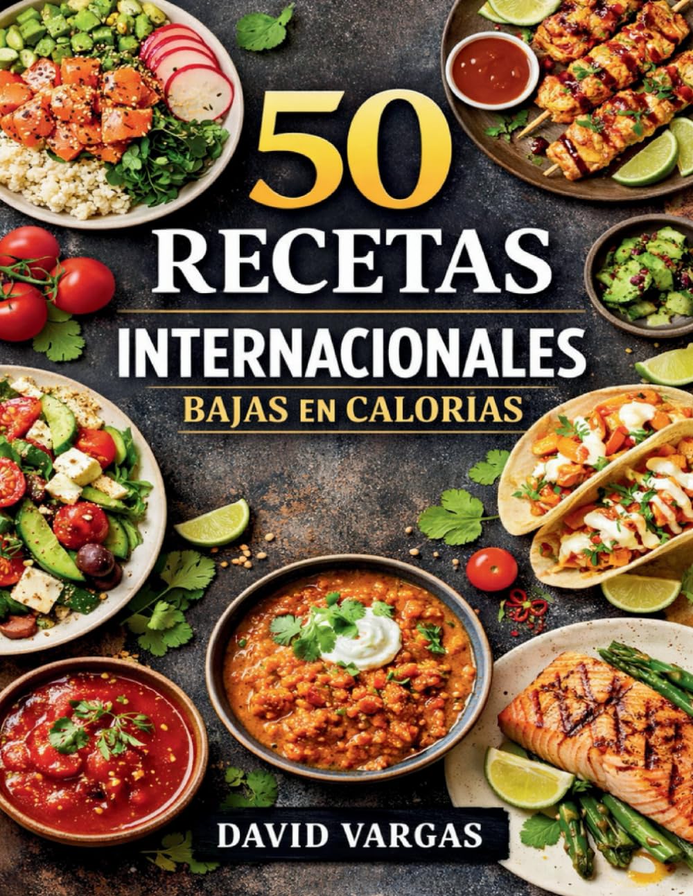 50 Recetas Internacionales Bajas en Calorías para Comer Sano sin Renunciar al Sabor: Platos ligeros, variados y fáciles de preparar en casa