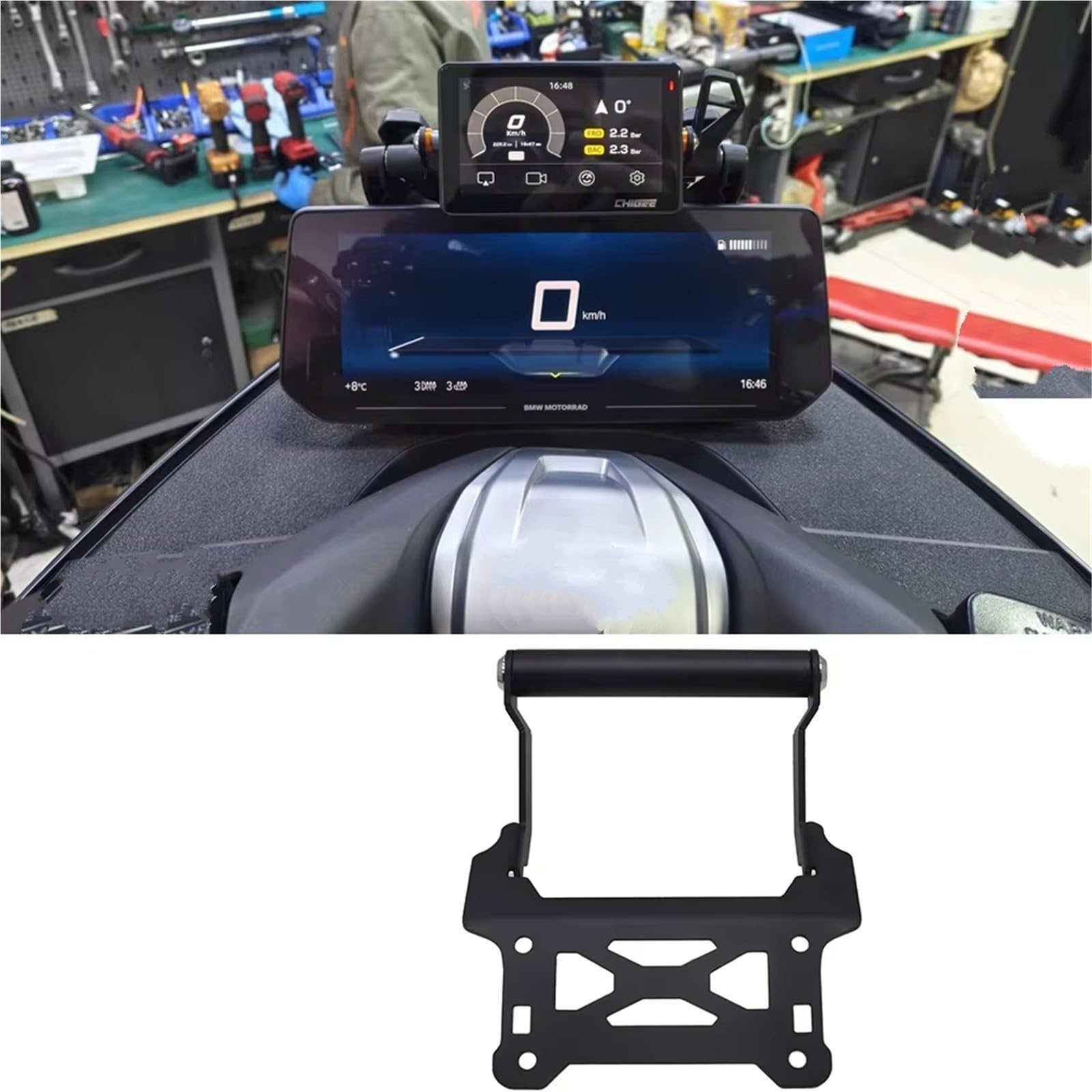 Soporte Móvil Moto para C400GT para C400 para GT 2025 Accesorios De Motocicleta CNC Soporte Navegación GPS Aluminio Extensión Barra Manillar