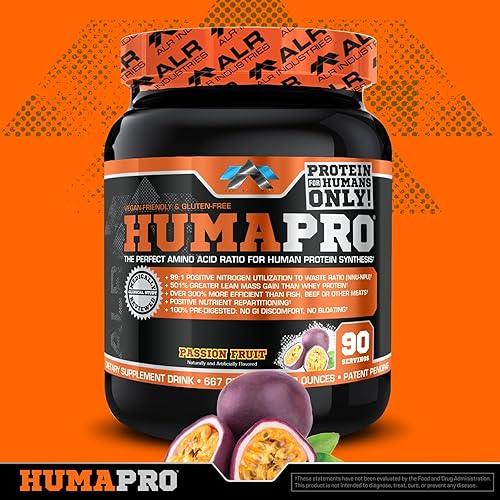 Vista 44 de Matriz de proteínas formulado para seres humanos Humapro de ALR Industries, menos residuos. Gana masa muscular magra., ALR1018/1588/1501, 1, 1