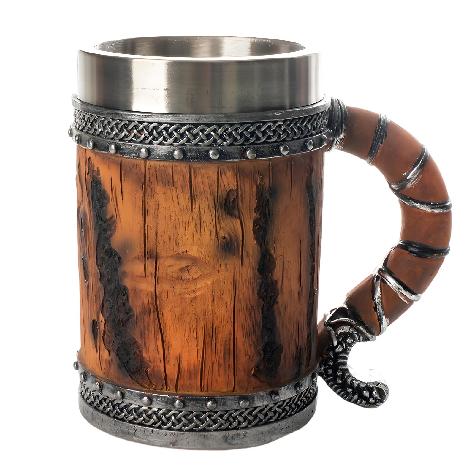 Xinsheinelry Stainless Steel Tankards Cup Barrels Mug Beers Steins Medievals Coffee Mug Tea, Drinkware Mugs for Juices Stainless Steel Tankards