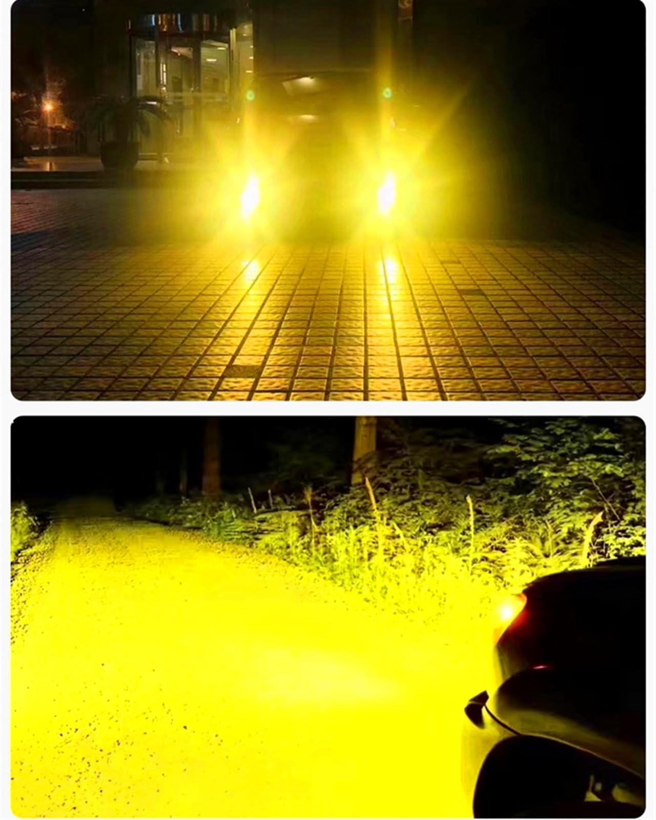 2 uds H1 H3 H4 H7 H8 H11 faro súper amarillo 2300K HB3 HB4 9012 lámpara halógena mejora la lluvia y la luz antiniebla bombilla de coche (Color : Super Yellow, Size : H1)
