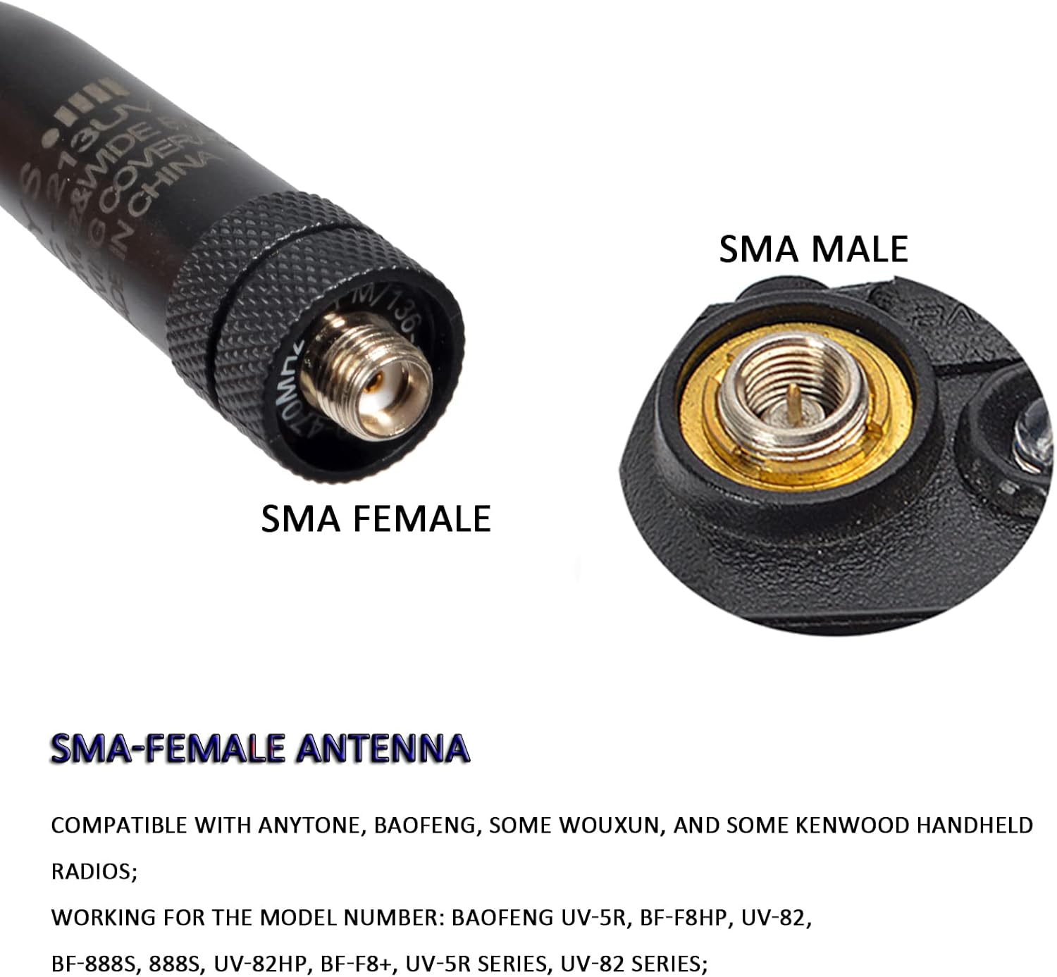 SMA Female and SMA Male Connectors