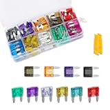 Bawkars 120 PCS Mini Fuse Kit, Car Fuses Assortment Automotive Kit, Mini Blade Fuses with Puller (2A/3A/5A/7.5A/10A/15A/20A/25A/30A/35A), Universal for Most Cars (Multicolored)