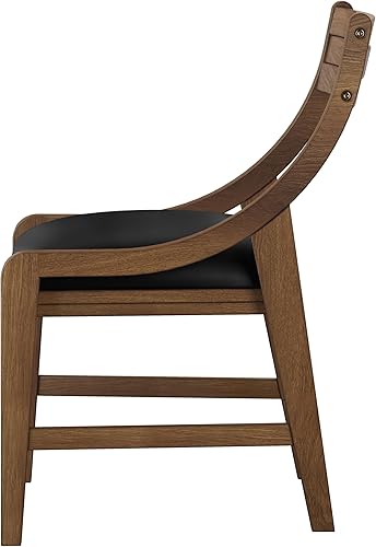 Miniatura 11 de Hillsdale, Cooper - Juego de 2 sillas de juego tapizadas y de madera, color marrón