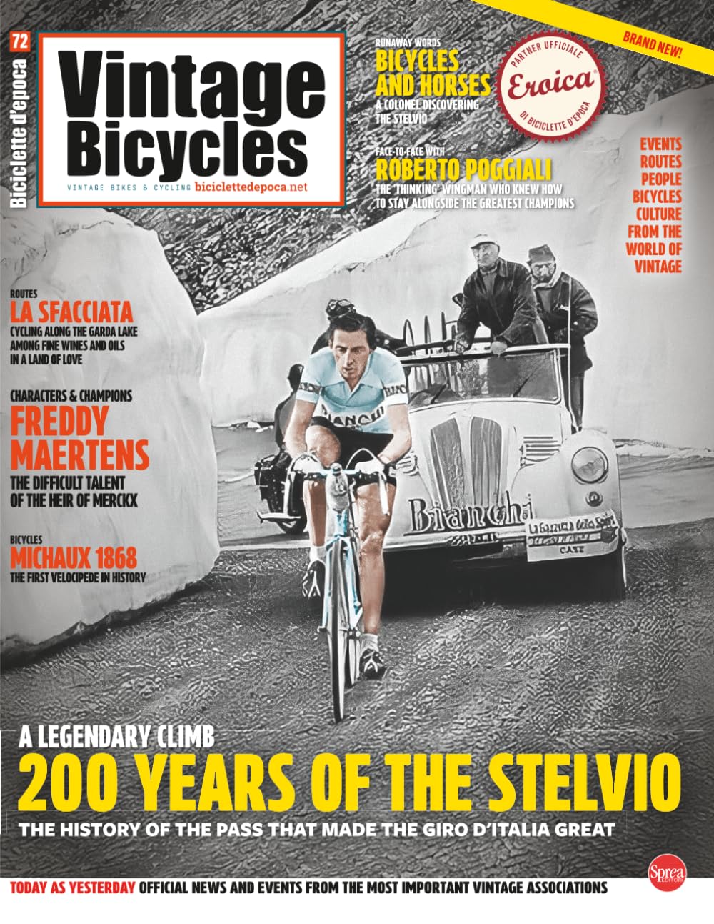 Biciclette d'Epoca 72: 200 years of the Stelvio: the history of the pass that made the giro d'Italia great!