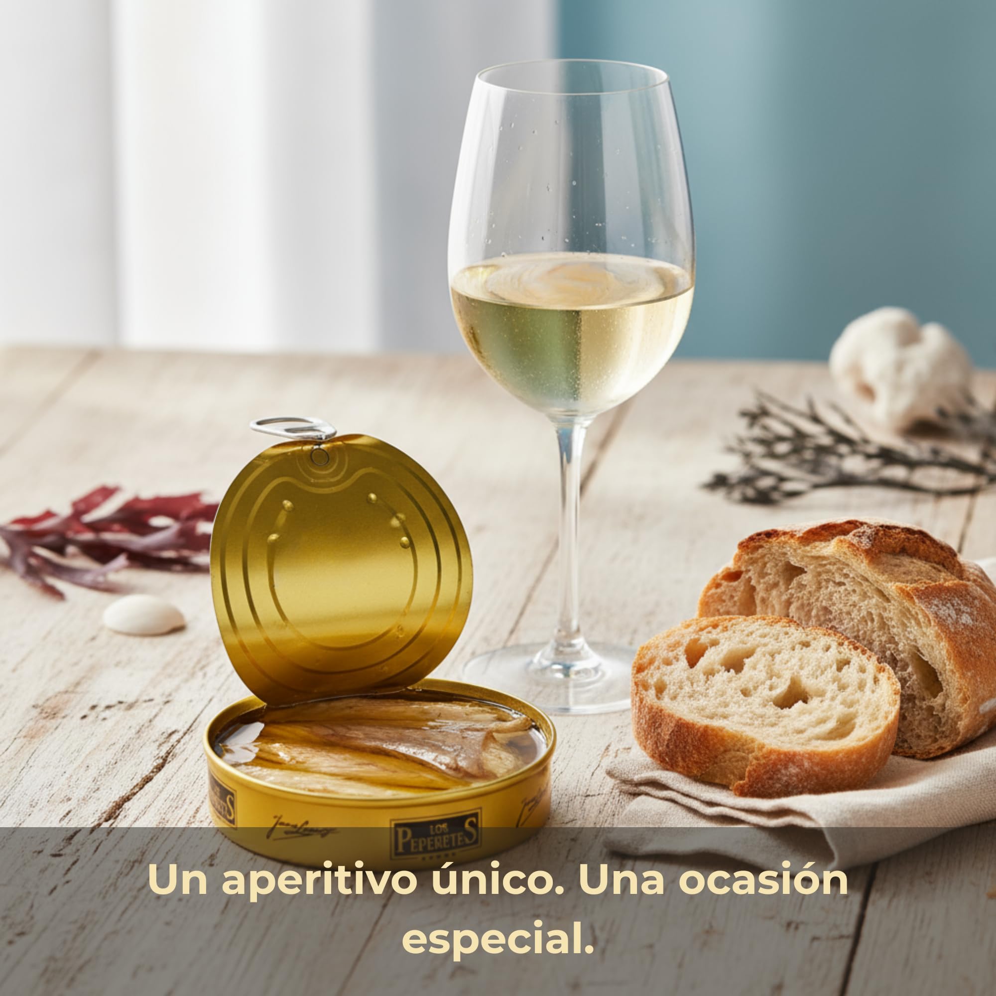 LOS PEPERETES x3 Lata Lubina en Aceite de Oliva 120 g | Pescado Blanco Gourmet del Atlántico | Conserva Artesanal Gallega con Aceite de Oliva Virgen Extra | Producto Natural y Saludable