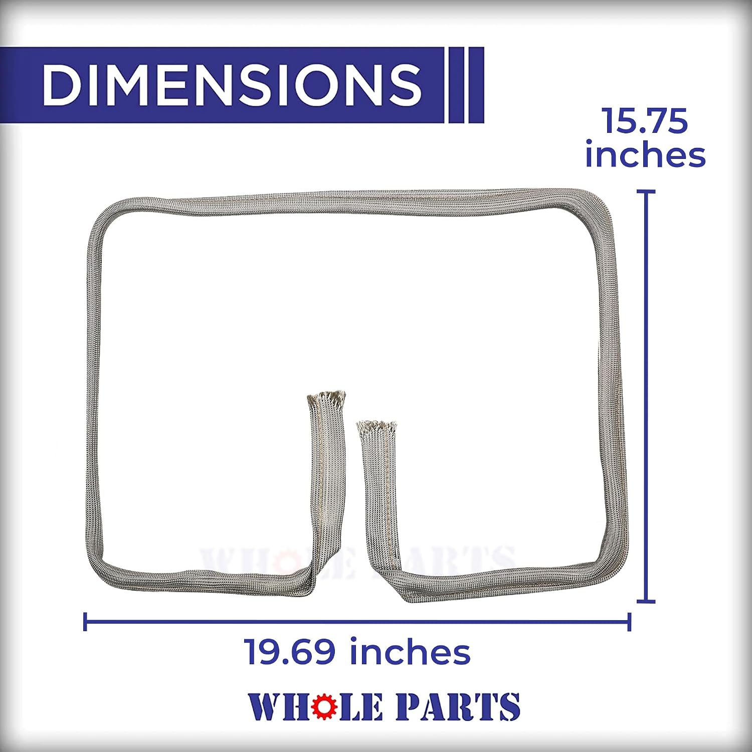 Upgraded Whole Parts Range Oven Door Seal Gasket Part# WP701650 - Replacement & Compatible with Some Jenn-Air, Maytag, Kenmore Ranges or Ovens