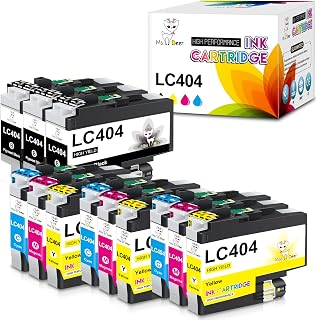 Miss Deer LC404 Ink Cartridges High Yields Replacement Compatible for Brother LC 404 LC-404 to use with Brother LC406 Ink Cartridges use with MFC-J1205W MFC-J1215W Printer (12 Pack,BCMY)