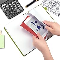 Vista 5 de JUBTIC Registros de cheques A5 para chequera personal, libro de registro de transacciones del libro mayor para pequeñas empresas. Rastrea pagos