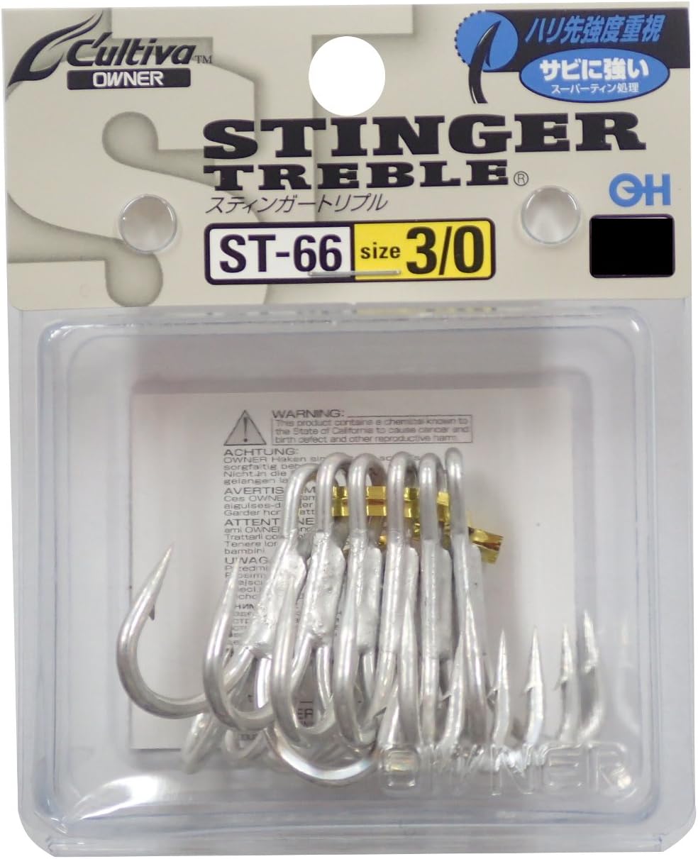 Owner ST-66 Triple Hook Stinger Triple Hook Fishing Hook 11519
