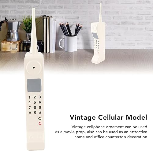 Miniatura 2 de Yosoo Health Gear Modelo de teléfono celular retro de ladrillo, adorno vintage de teléfono celular, modelo de teléfono retro de simulación a
