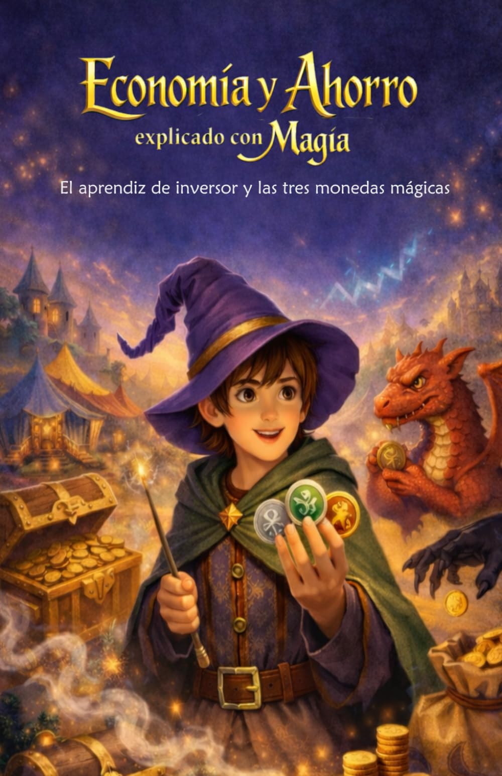 Economía y Ahorro explicado con Magia: El aprendiz de inversor y las tres monedas mágicas