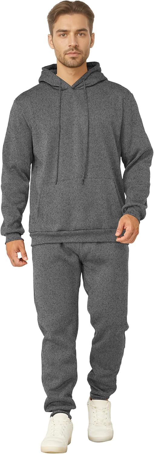 Men's Tracksuits 2 Piece Casual Long Sleeve Sweatsuits Athletic Hoodie and Sweatpants Set Jogging Suit - Image 5
