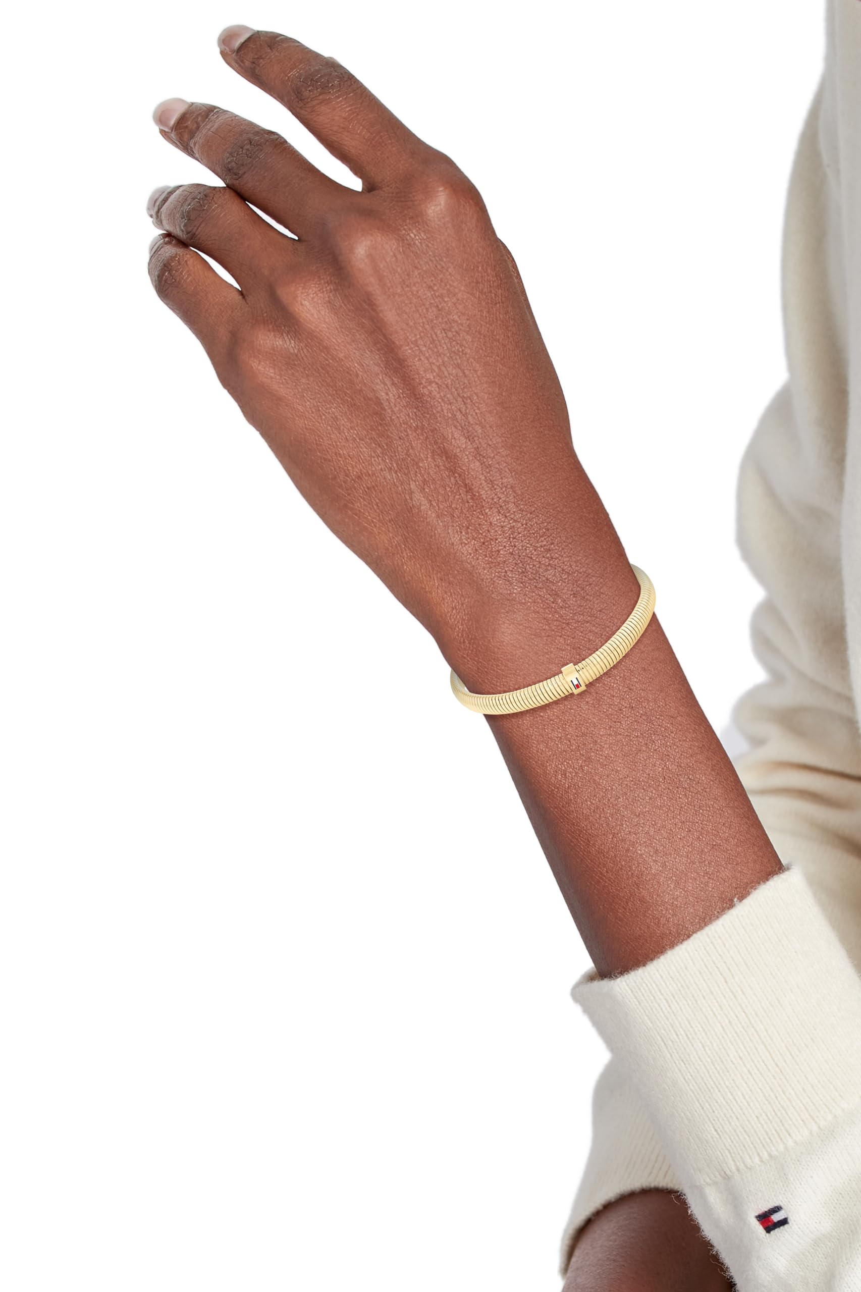 Tommy Hilfiger Biżuteria damska elastyczna bransoletka bransoletka z żółtego złota - 2781005