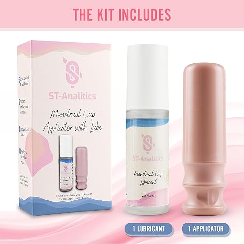 Miniatura 3 de Herramienta aplicadora de copas menstruales - Productos de higiene femenina - Copa Menstrual - Copas de período Mujeres - Fácil inserción con gel