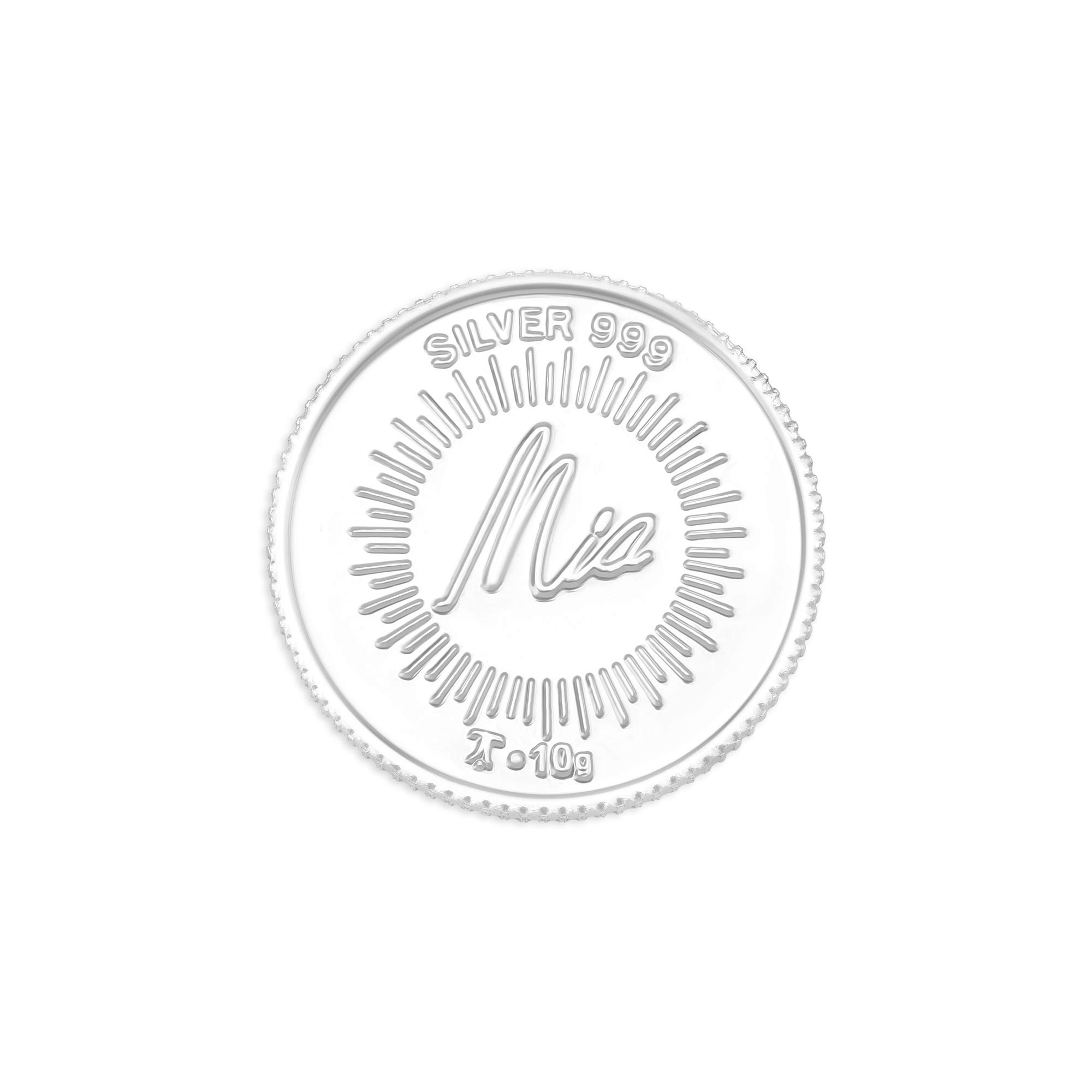 Mia by Tanishq10 gm Lotus Silver Coin