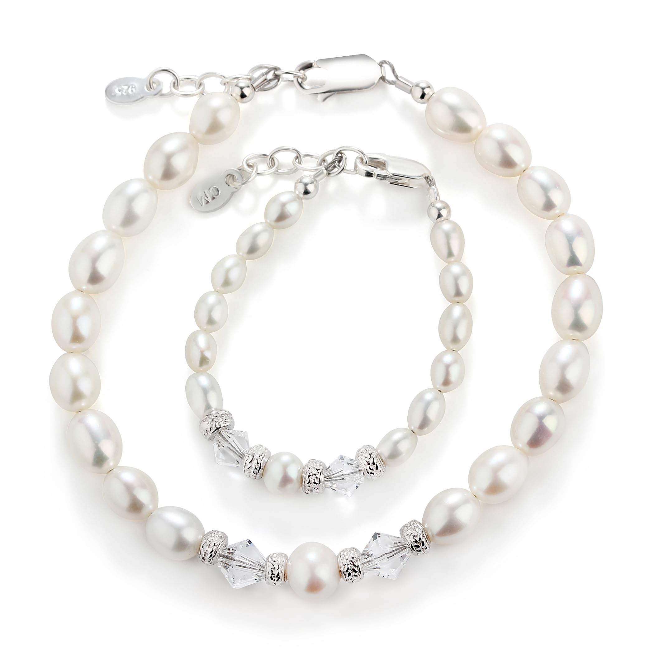 Cherished Moments Mom &amp; Me Bracelet Set, .925 Sterling Silver