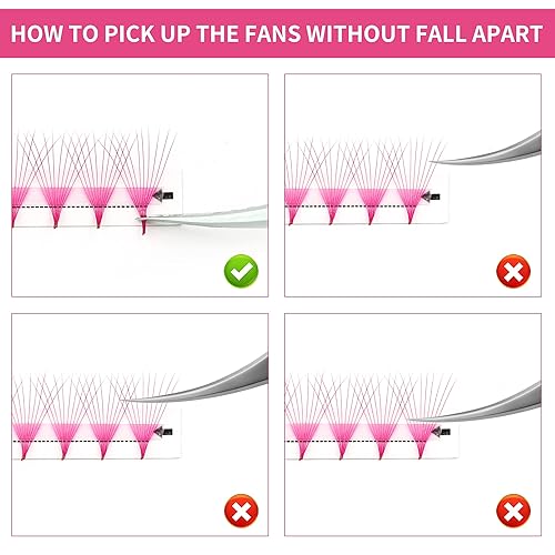 Miniatura 5 de Extensiones de pestañas de colores, 240 unidades, 12 extensiones de pestañas postizas de colores 10D de 0.51 pulgadas, extensiones de pestañas de