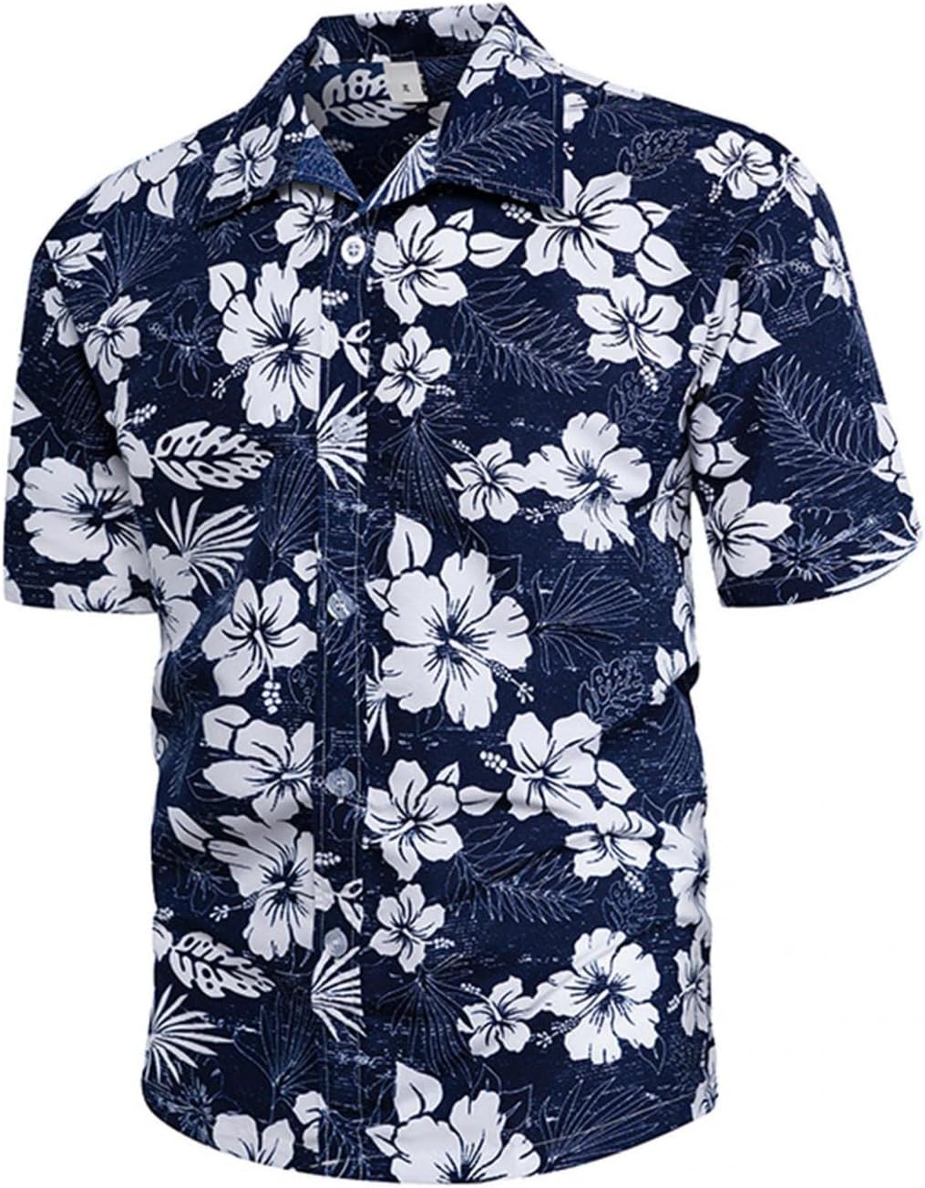 CenlangHawaiian Shirts for Men Floral Printed Summer Casual Button Down Short Sleeve Aloha Beach Party Holiday Tops