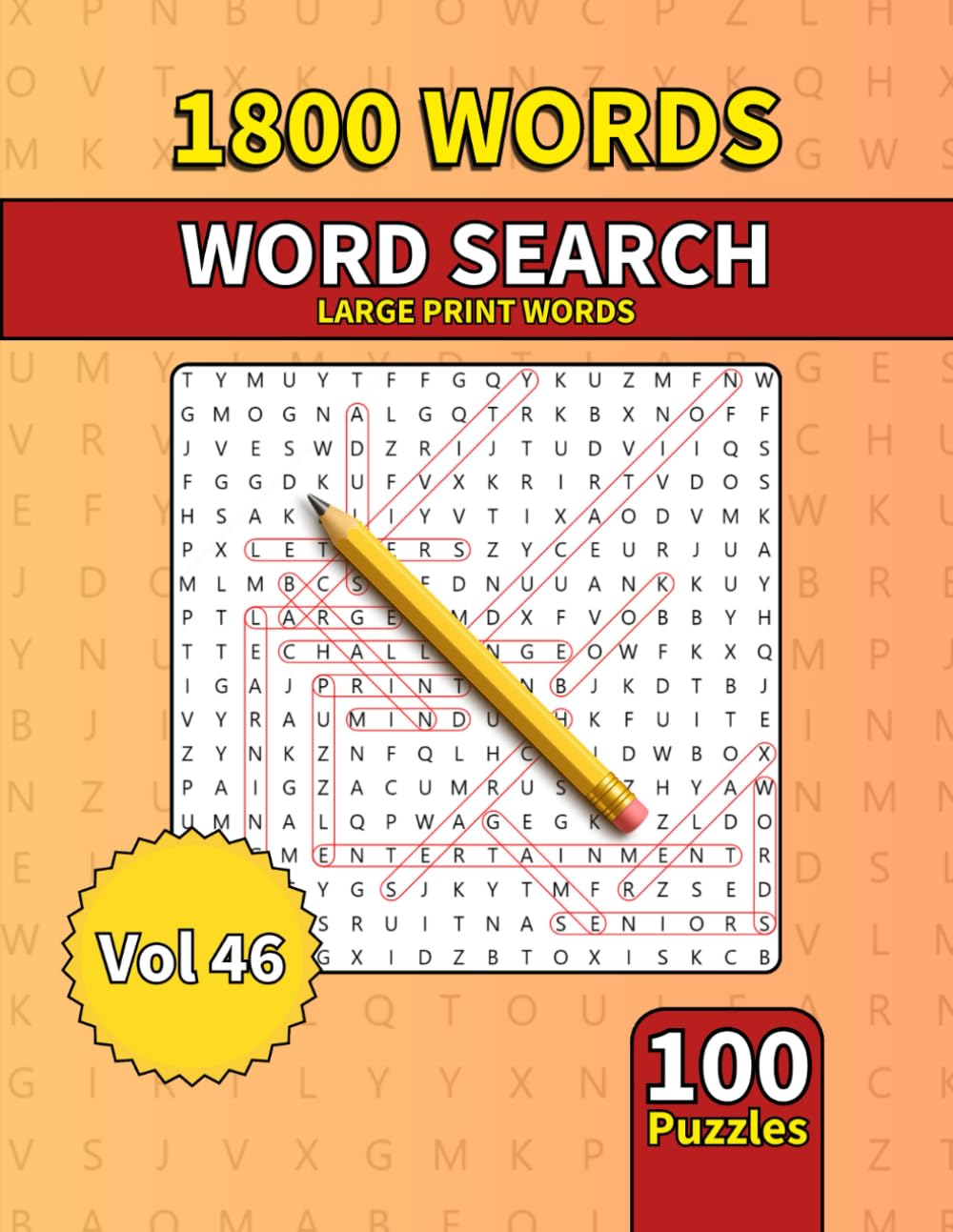 Large Print Word Search Book for Adults: 1800 Words - 100 Puzzles - Varied Themes - Perfect for Adults, Seniors & Teens - Vol 46