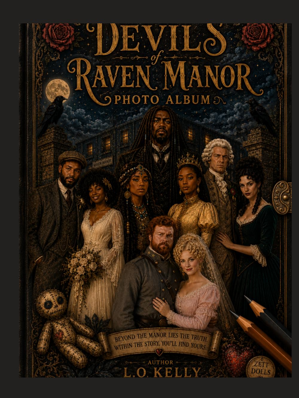 The Devils of Raven Manor album photo rétro pour une déco salon gothique