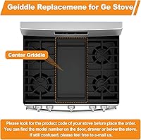 Vista 7 de WB31X24738 Repuesto de plancha para estufa GE JGB700SEJ4SS y JGSS66SEL3SS (una sartén saludable de aluminio fundido)