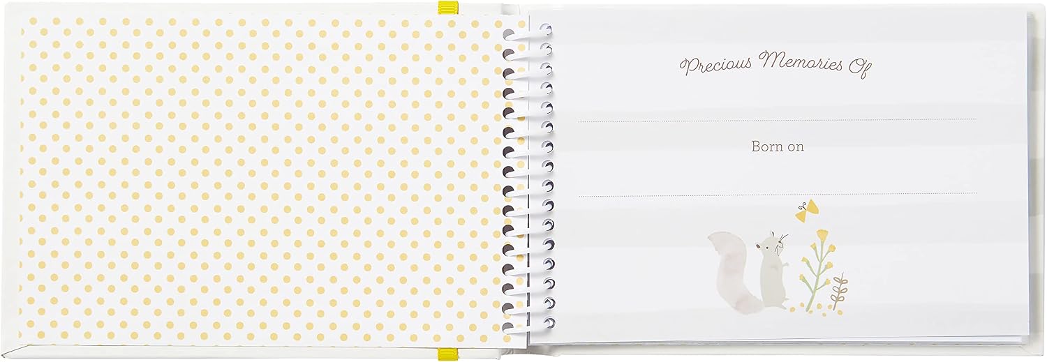 C.R. Gibson BP73-24546 Little One Woodland Small Gender Neutral Baby Brag Book Photo Album, 7.25" W x 4.5" L with 20 Pages, Multicolor