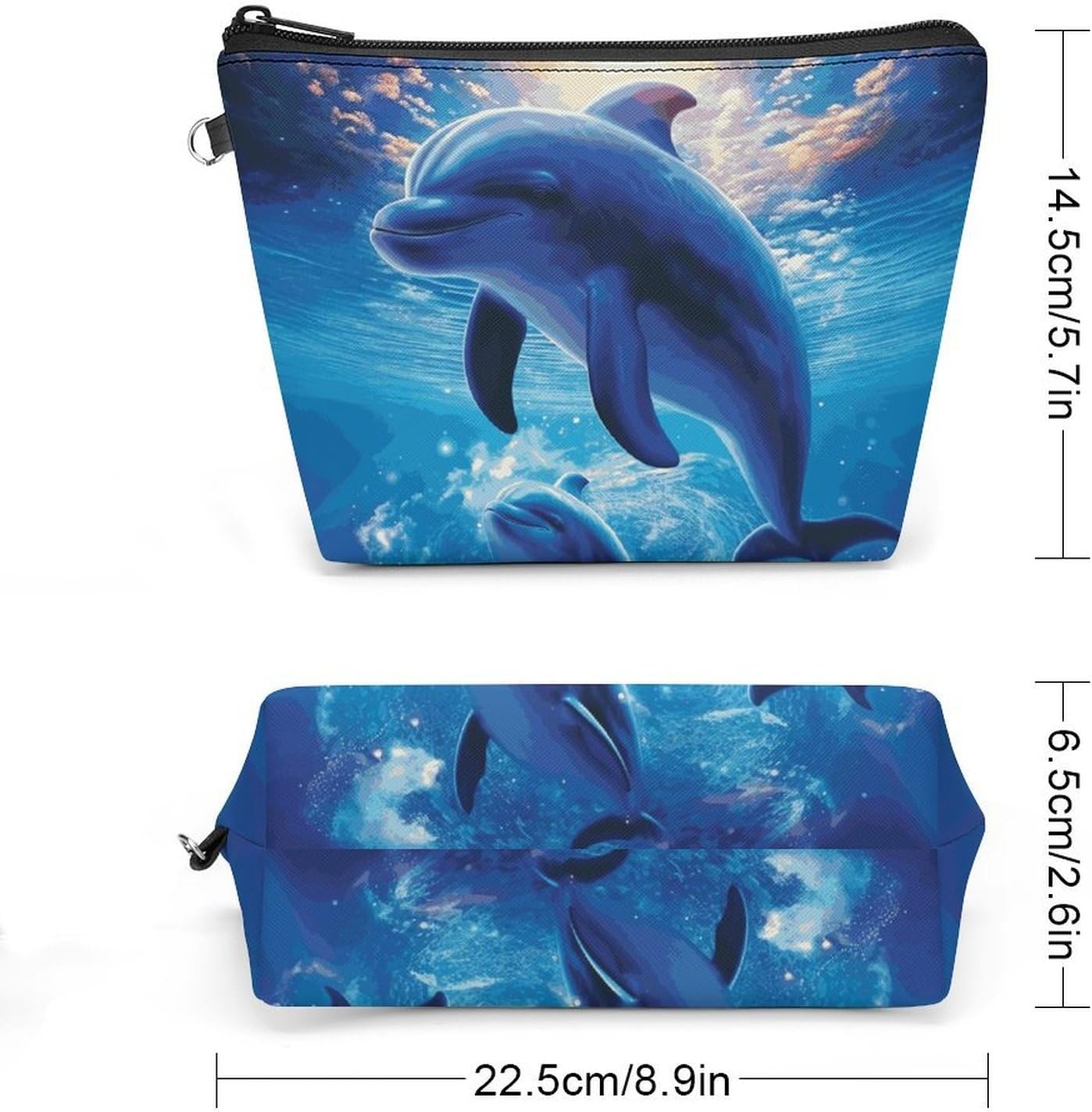 Handheld Makeup Bag, Multifunctional Storage Travel Toiletry Bag image 2