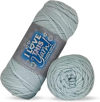 Hobby Lobby I Love This Yarn 100% Acrylic,36 Arctic Ice | 4 Medium Weight, 355 Yards, For Crocheting & Knitting