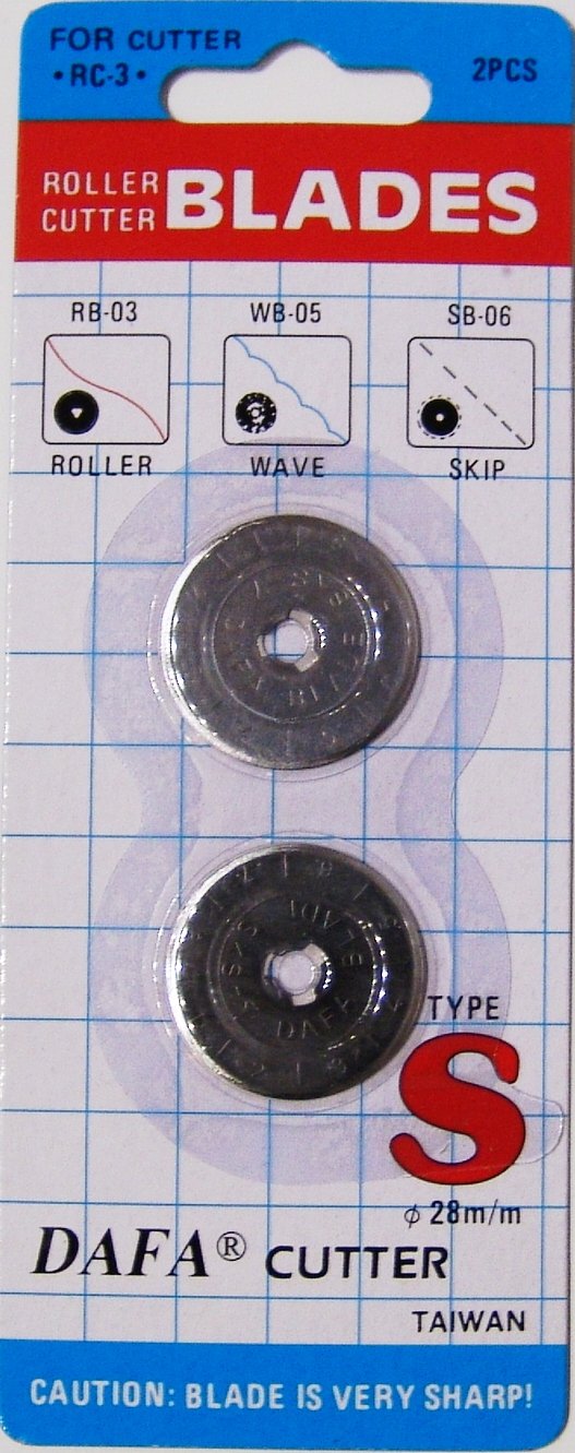 EZ Quilting Dafa Rotary Cutter Replacement Blades, 28mm