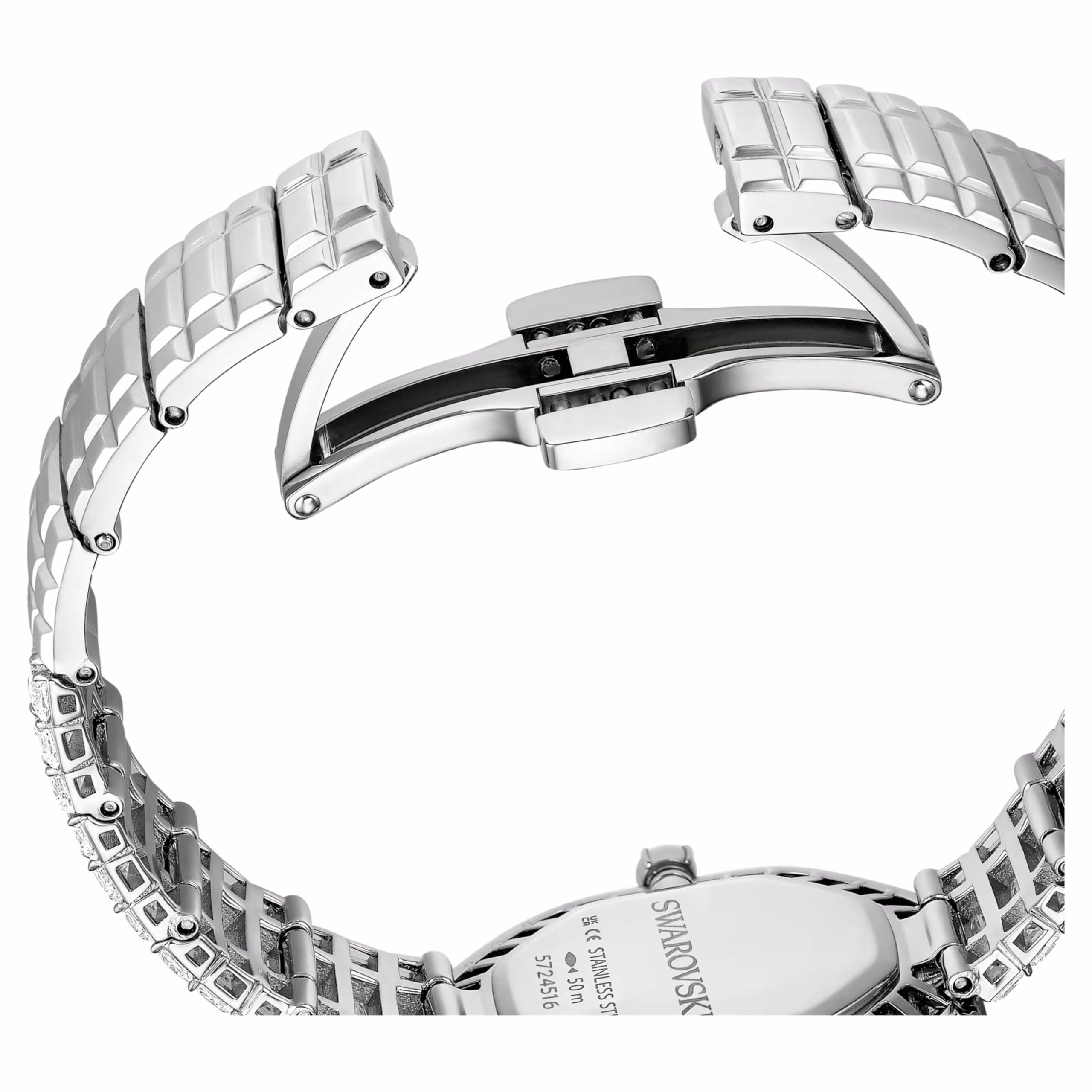 Swarovski Reloj Matrix Octagon 5724516 Talla Baguette, Brazalete de Metal, Tono Plateado, Acero Inoxidable