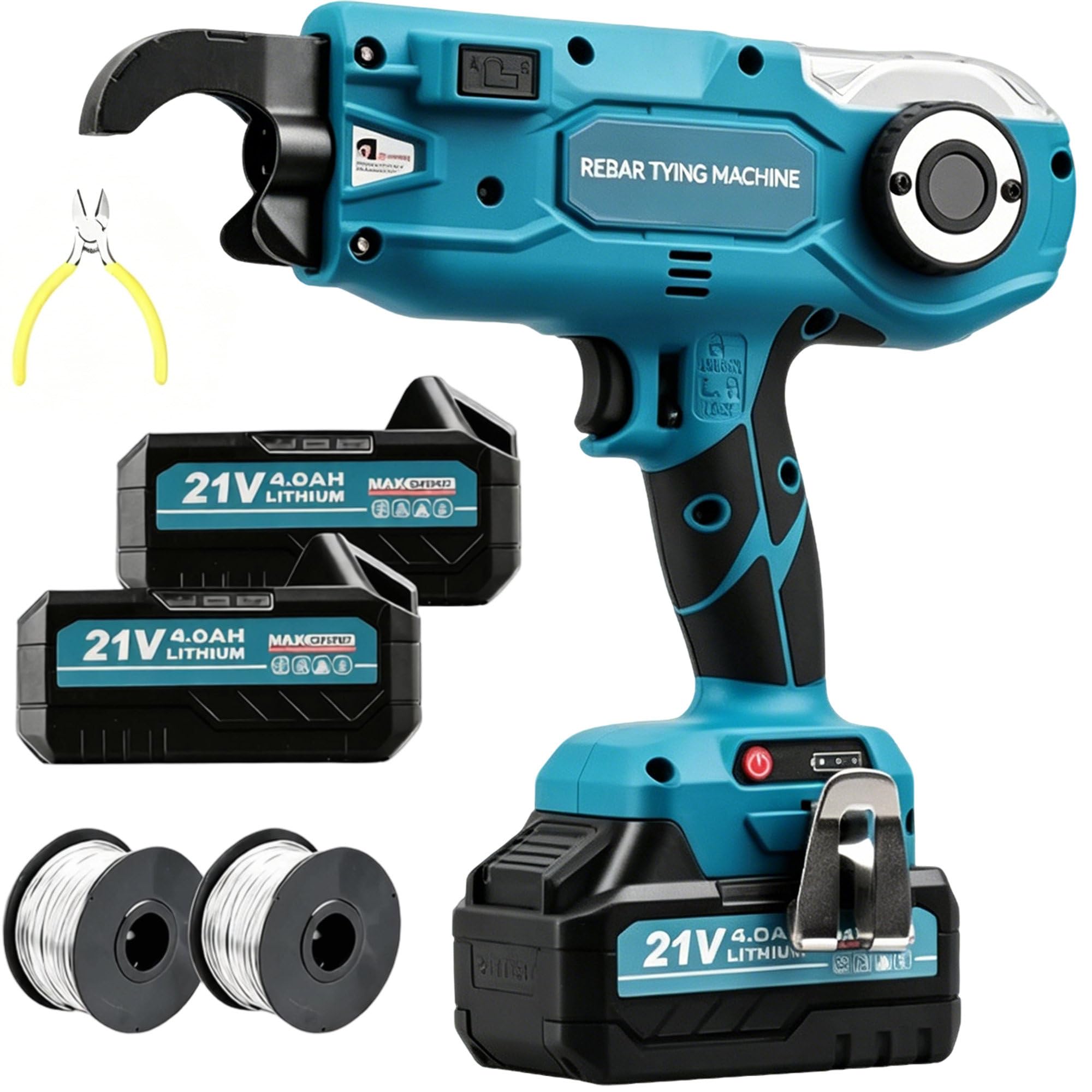 Lieuse d'armature sans fil 8-34mm automatique avec moteur en cuivre et 2 batteries