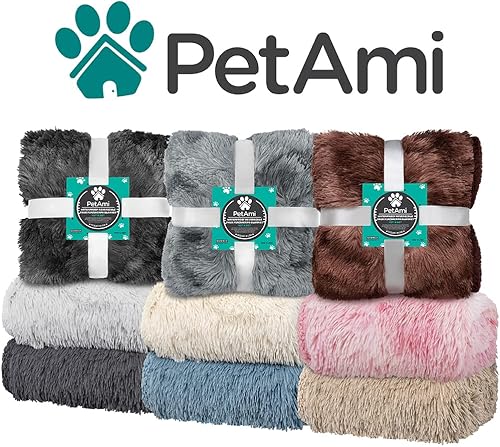 Miniatura 9 de PetAmi Manta mullida impermeable para perros  Manta de pelo sintético para mascotas para perros y gatos  Protector de muebles de felpa suave y