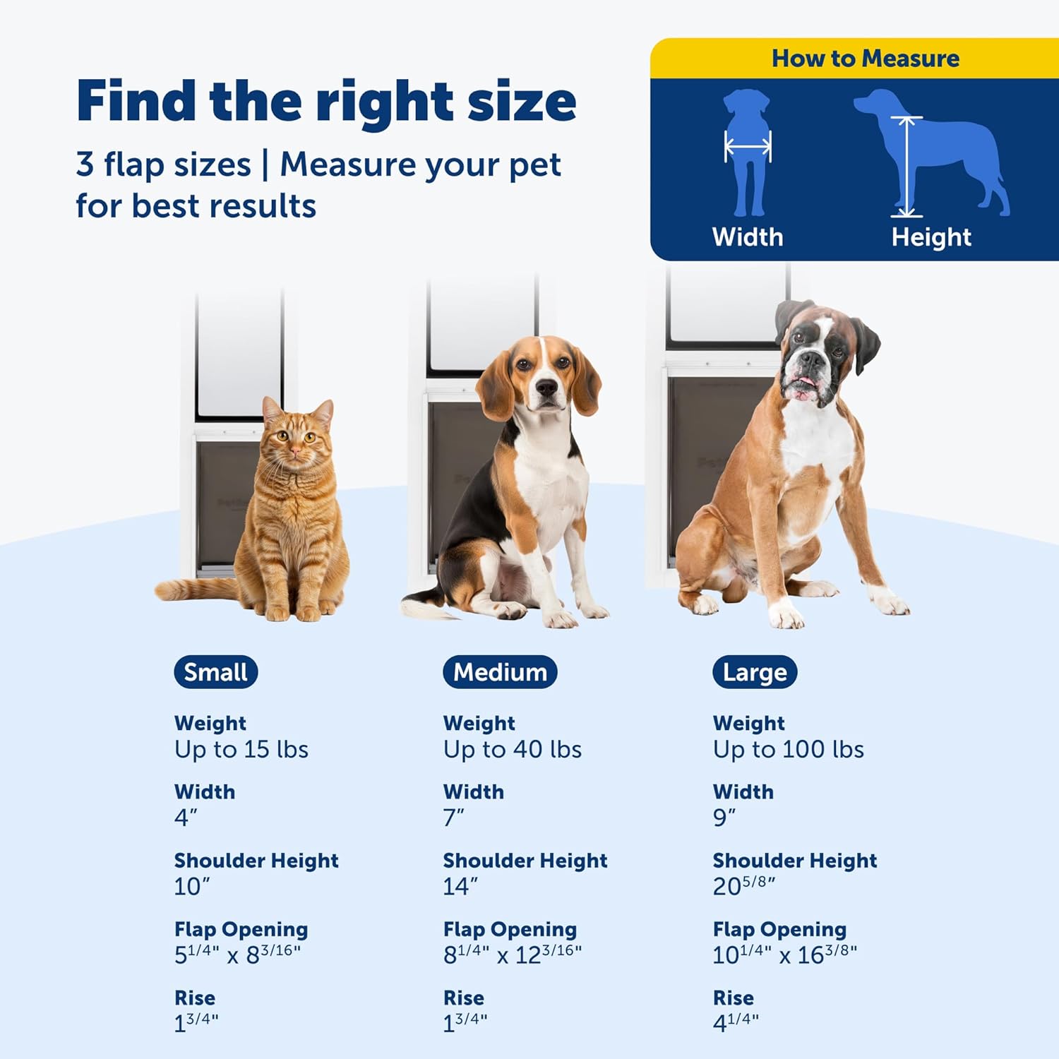 PetSafe 2-Piece Sliding Glass Pet Door - No-Cut DIY Install Doggy Door for Renters - Aluminum Frame - Adjustable Height 75 7/8" to 81" - Ideal for Small Dogs Up to 15 lbs