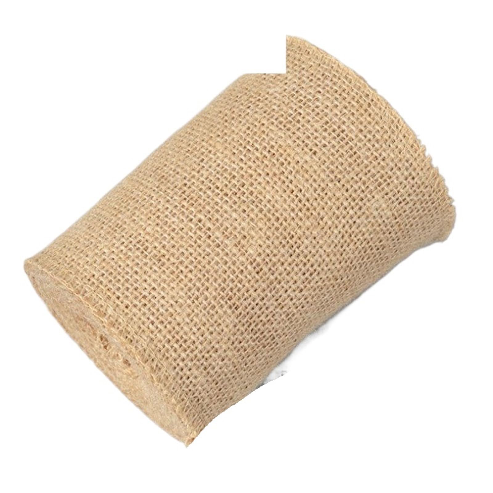 Kategoria: Wstążki Tkanina jutowa Wstążka w rolce 1-10M X 2,5-15cm do pakowania rękodzieła i ślubu(Width 120mm,10Meters)