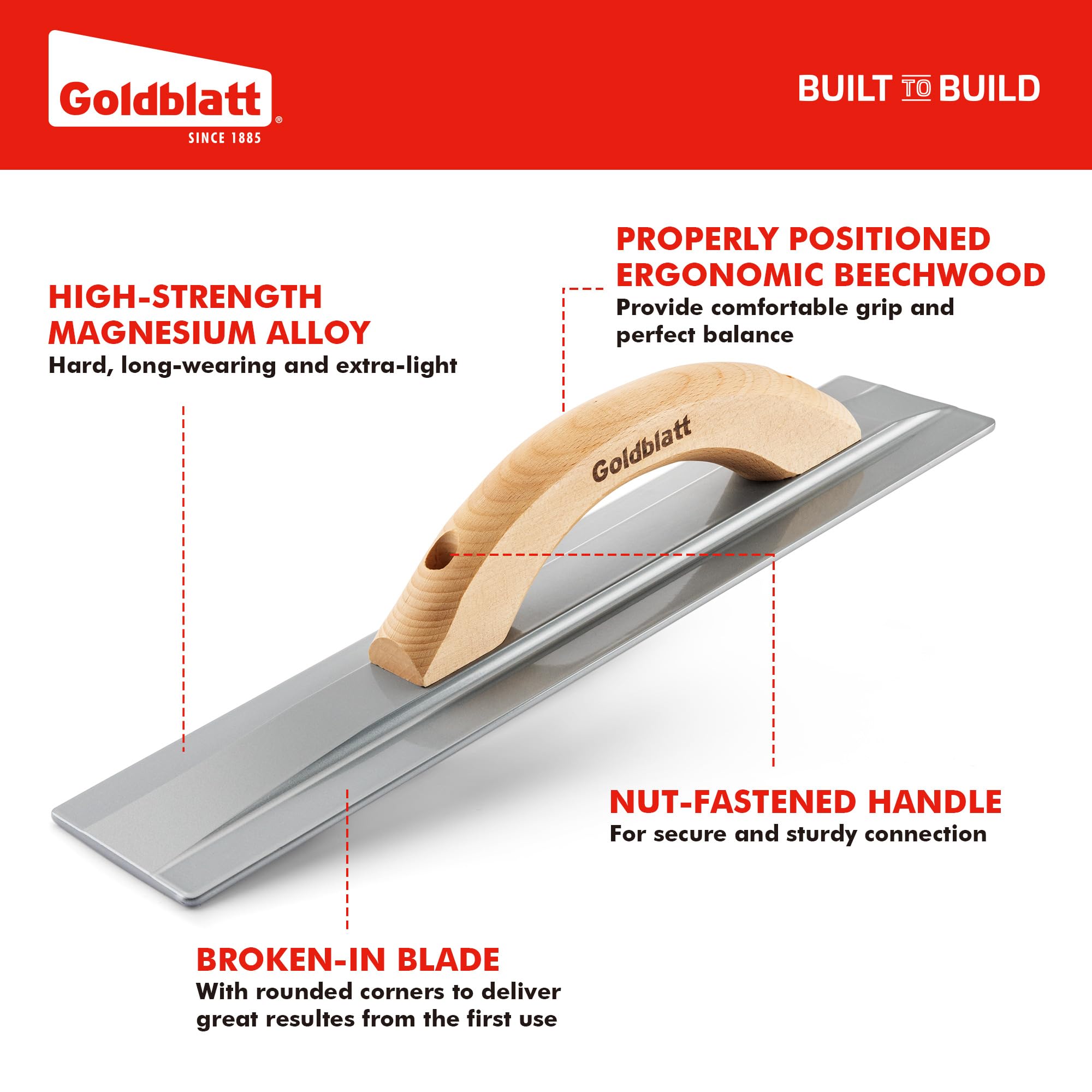Goldblatt Hand Float - Concrete Finishing Tool -2
