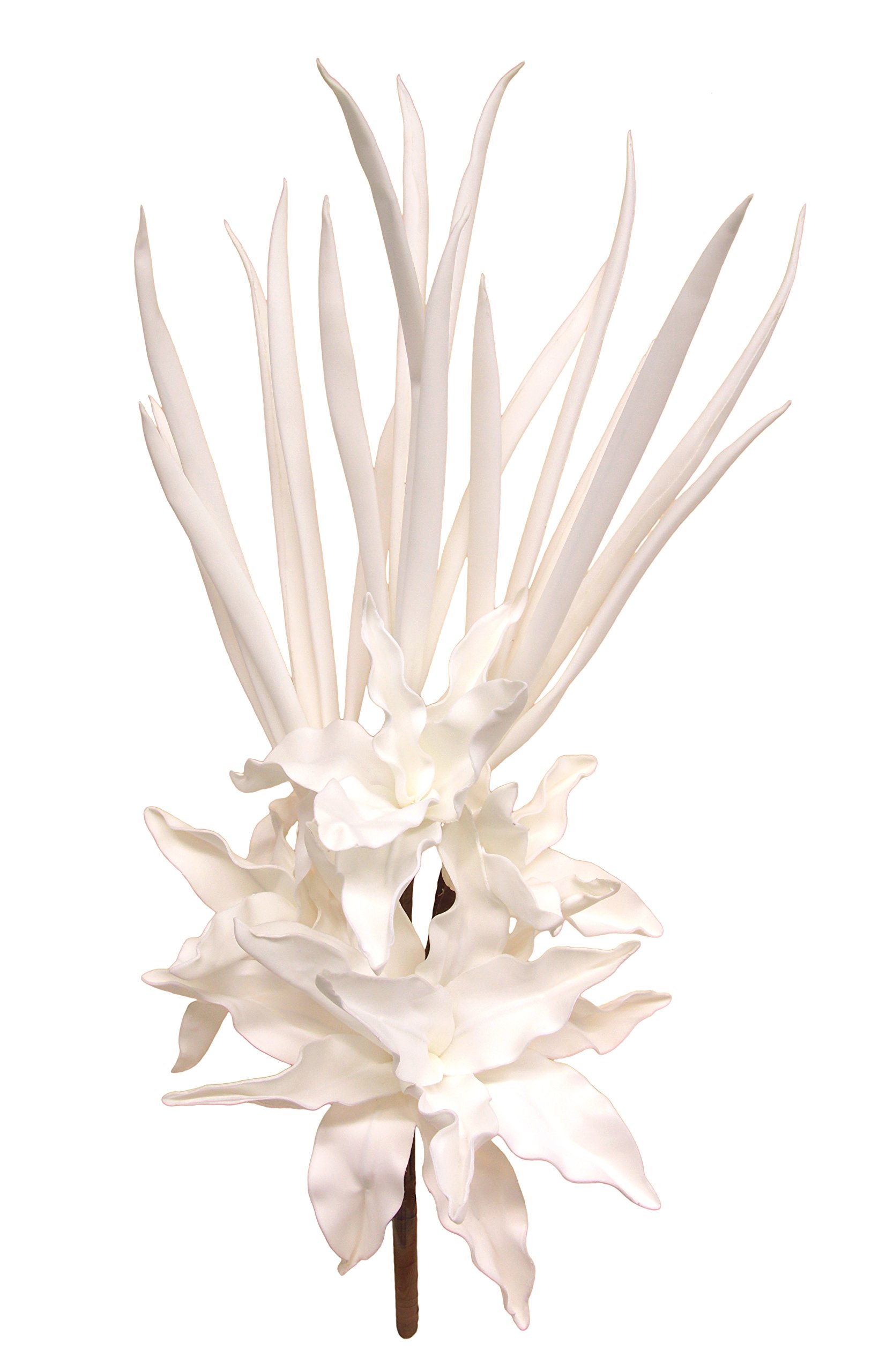 Soft-Blumenarrangement Kunststoff, weiß, 77 x 28 x 18 cm