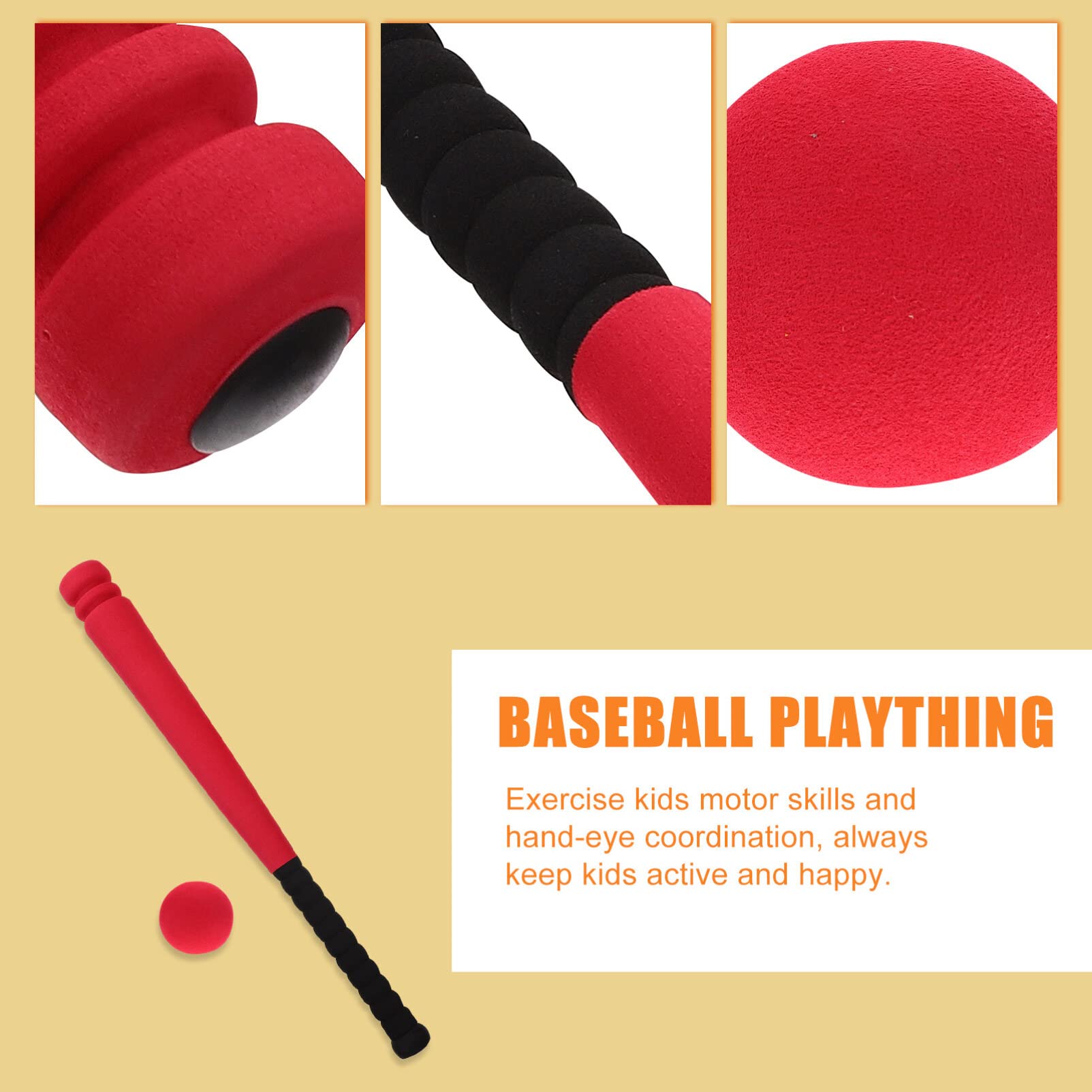TOYANDONA Set De Baseball Mousse Pour Enfants – Batte Et Balle Souples, Idéal Pour Débutants Et Jeux En Extérieur (Bleu)