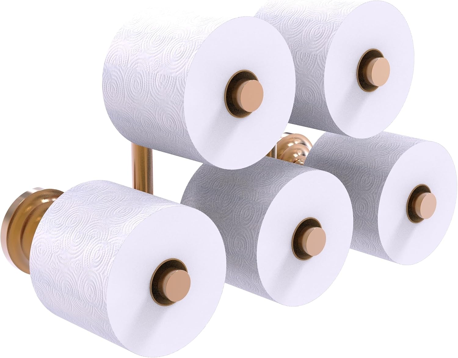 Allied Brass QN-24-5 Que Collection 5 Reserve Roll Toilet Paper Holder, Brushed Bronze