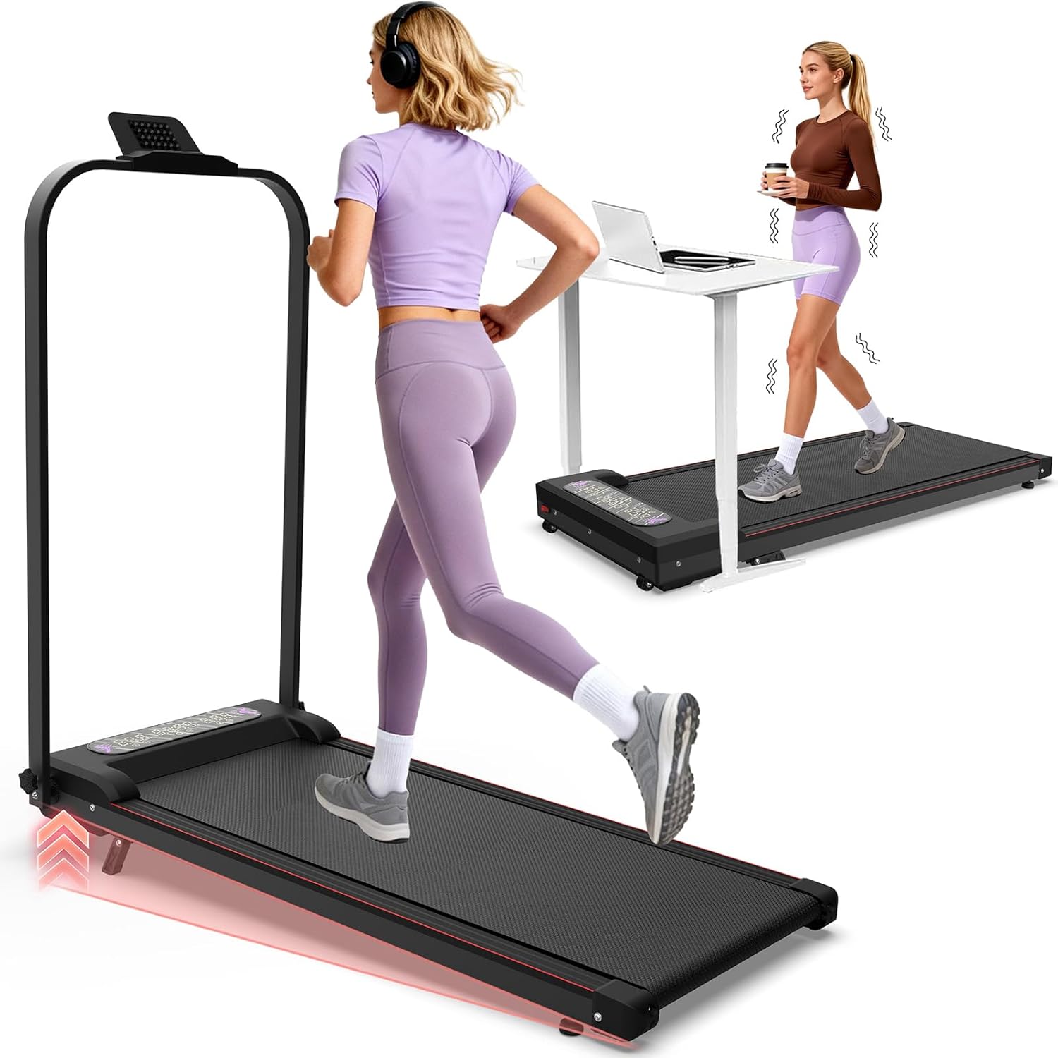 Caminadora Plegable con Inclinación 2.0 hp Negro