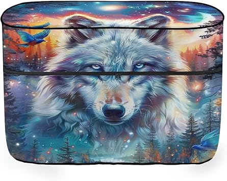 Blue Wolf RV Propane Tank Cover Double 20LB Camper Propane Tank Cover Protector Sun Protection Propane Tank Covers with Zipper Closure