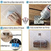 Vista 5 de B-7000 - Pegamento B7000 de 3.7 fl oz, adhesivo industrial multiusos de alto grado B7000, adhesivos transparentes semifluidos adecuados