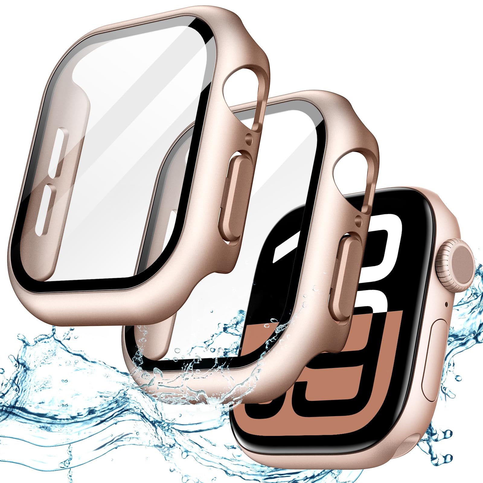 JETech Waterproof Case for Apple Watch SE 3/2/1, Series 6/5/4 44mm, Black — Amazon image 8