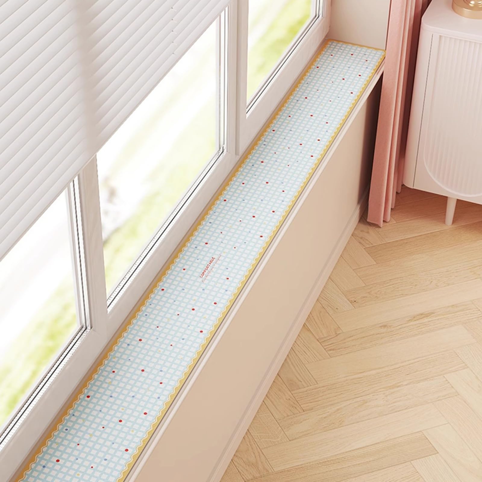 Tapis de fenêtre LZMZMQ 90x35cm avec protection de rebord de balcon imprimée B