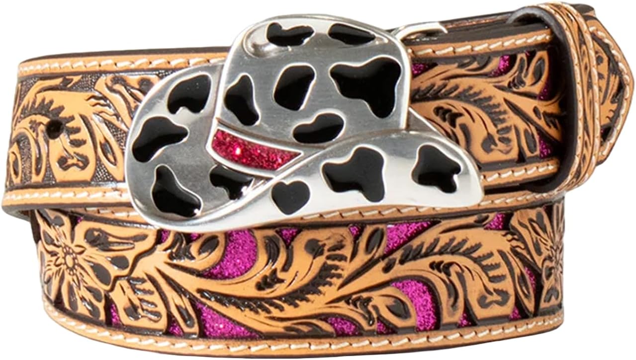 Angel Ranch Girl's Floral Filigree Underlay Belt