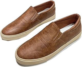 [ADSNS] カジュアルシューズ メンズ ローカット スニーカー 歩きやすい スリッポン 軽量 幅広 ウォーキングシューズ 防滑 ラバー 履き心地 ワークシューズ 男子 男性用 フラット ぺたんこ スリッポンシューズ 仕事 通勤 通学