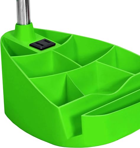 Miniatura 6 de Simple Designs LD1094-GRN - Lámpara de escritorio todo en uno de cuello de cisne de 18.5 pulgadas con soporte para iPad, soporte para libros y