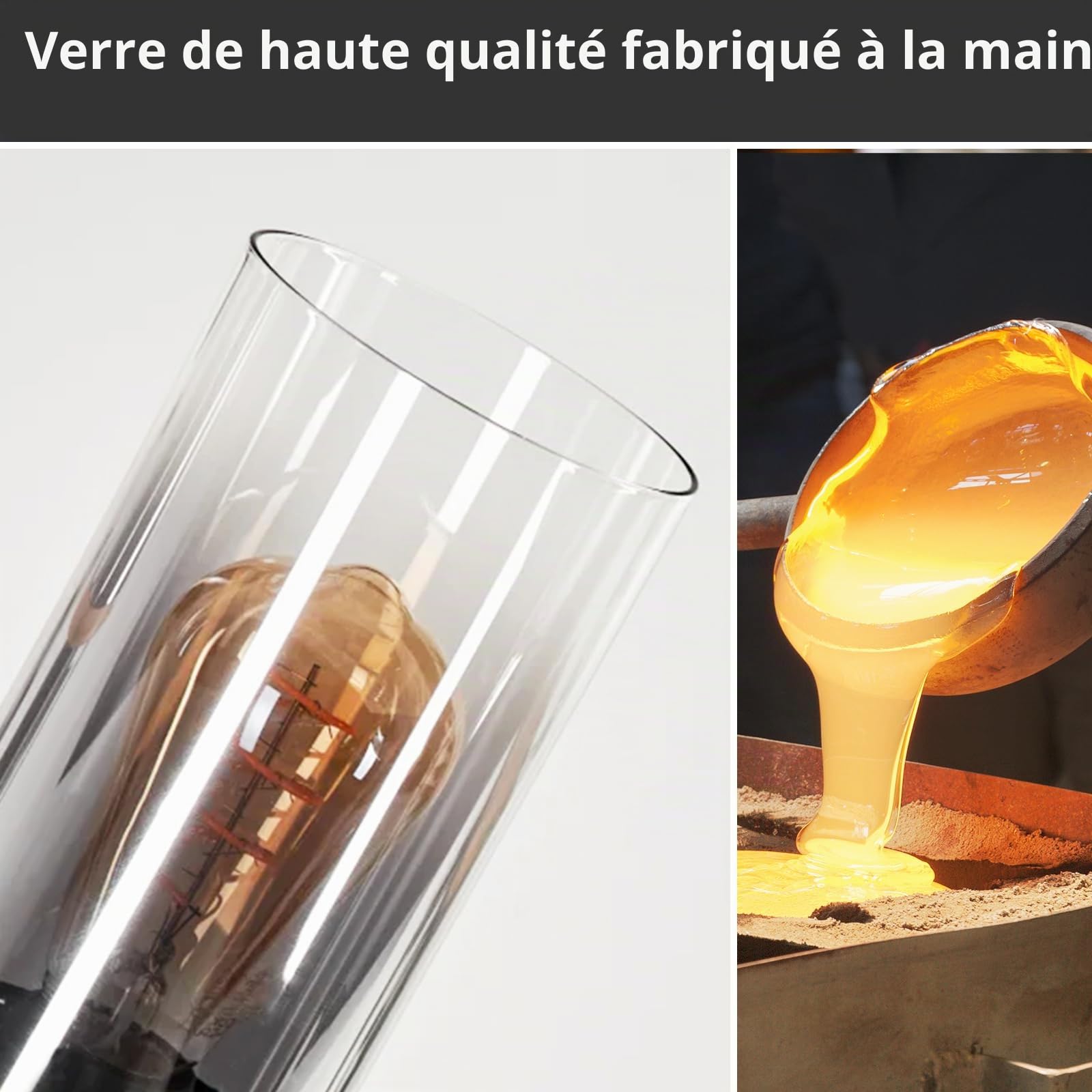 CBJKTX Lustre pour table à quatre têtes - lustre de salle à manger vintage