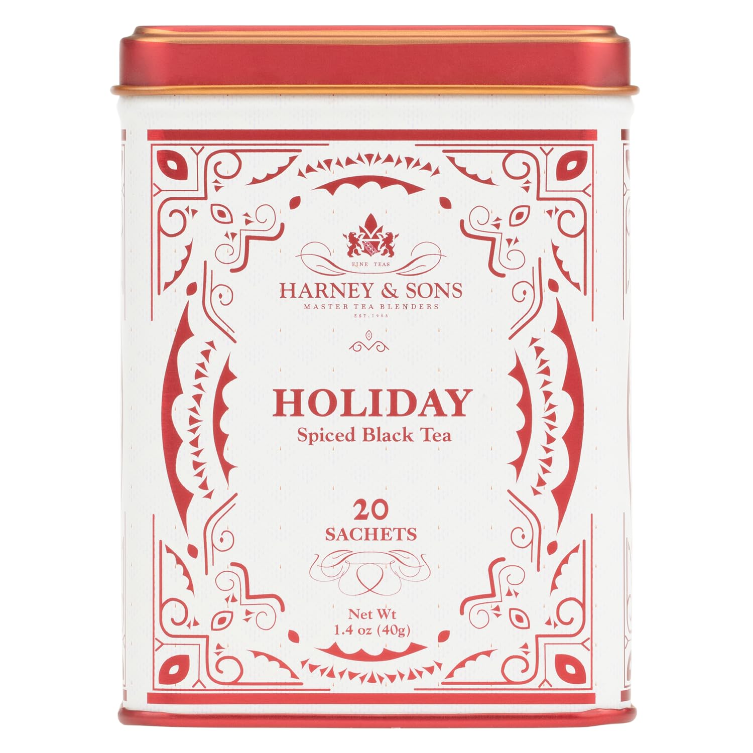 Harney & Sons Fine Teas Black Tea with Holiday Spices Tin - 20 Sachets